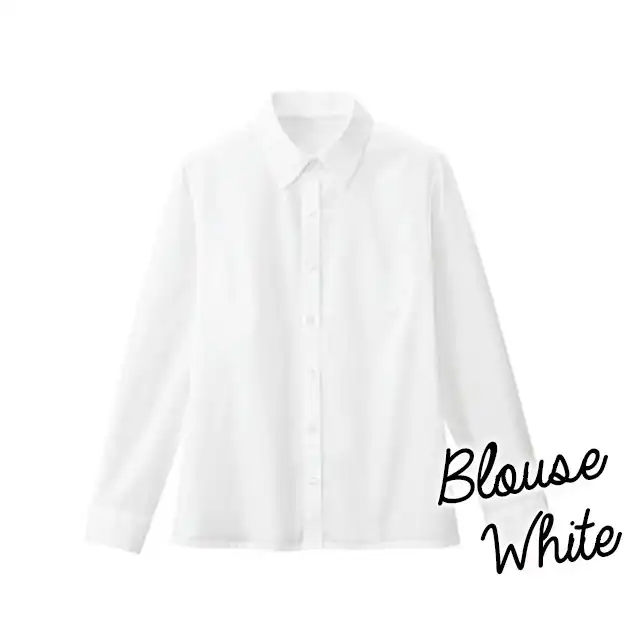 長袖ブラウス FB75518-FOL ホワイトカラー